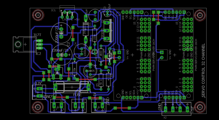 pcb rangkaian lm317