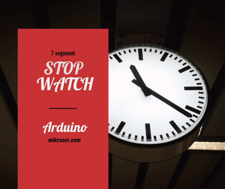 stoptwatch Arduino seven segment